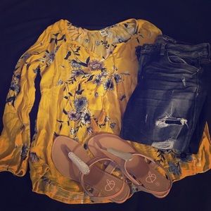 Floral Flowy Blouse Top